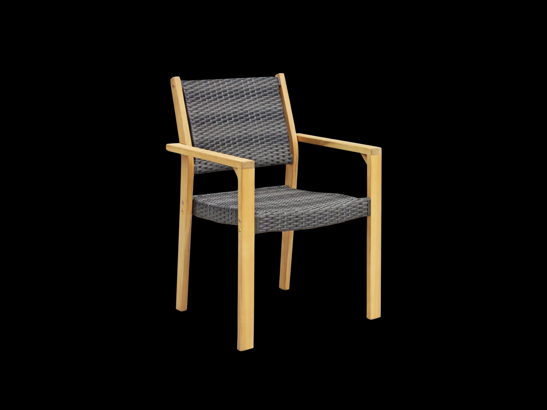 NORDIC WICKER STACKING CHAIR