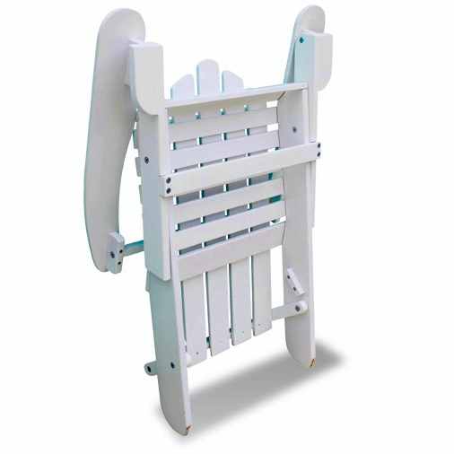 COASTAL WHITE FOLDING ADIRONDACK CHAIR 2